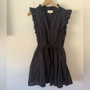 XiRENA Black Ruffle Mini Dress Small